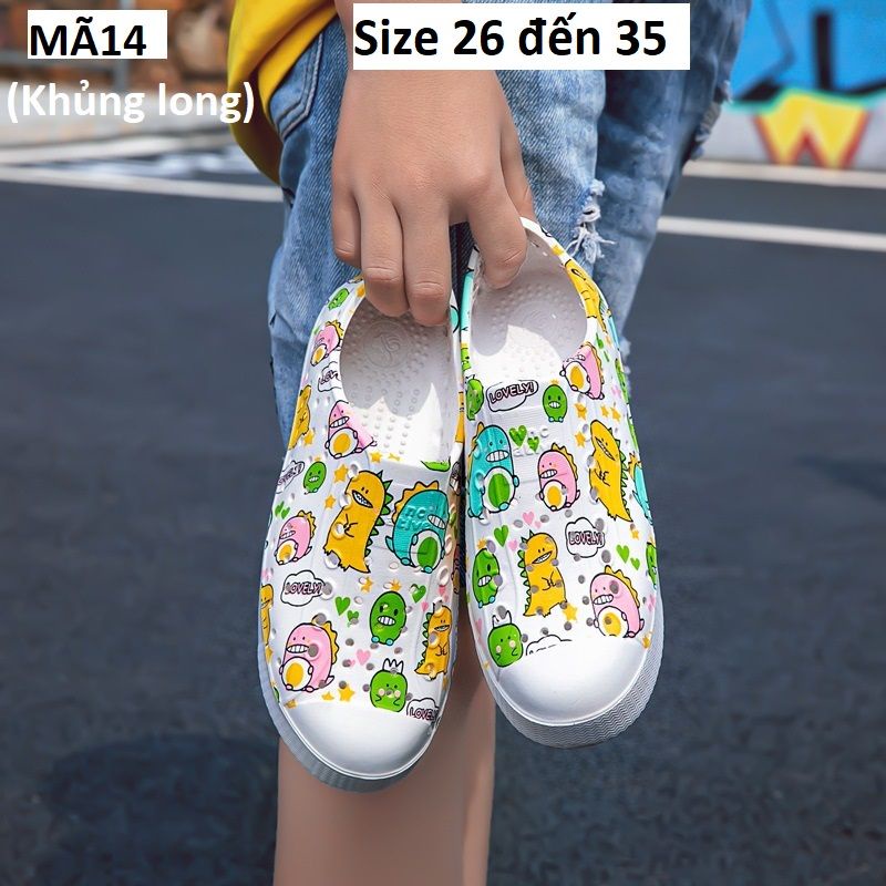 Giày nhựa su mềm đi mưa, đi biển NATIVE KIDS- giày trẻ em siêu nhẹ, giày đi mưa