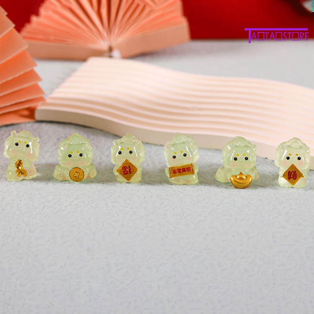Tượng Rồng Dạ Quang mini Bằng Nhựa resin Họa Tiết Hoạt Hình Phát Sáng Trong Bóng Tối Trang Trí Tiểu Cảnh / Nhà Búp Bê diy