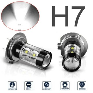 Bộ 2 Đèn led drl Ánh Sáng Trắng 6000k h7 160w Chất Lượng Cao