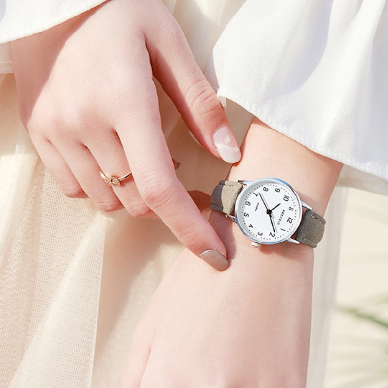 Đồng Hồ Đeo Tay Kiểu Dáng Đơn Giản Cho Cặp Đôi