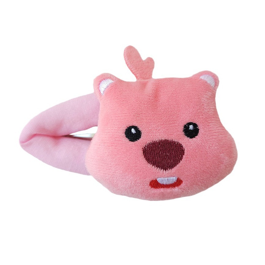 Dây Cột Tóc Màu Hồng Họa Tiết Hoạt Hình Dễ Thương Cho Nữ