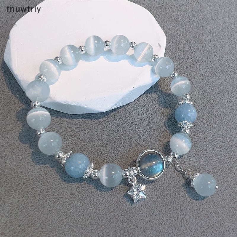 Vòng Tay Chuỗi Hạt Đá opal Nhân Tạo Co Giãn Thời Trang Cho Nữ vn