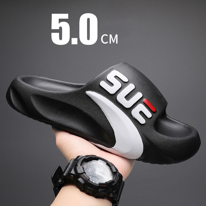 Dép Quai Ngang Đế Dày Tăng Chiều Cao Chống Trượt Thời Trang Cho Nam