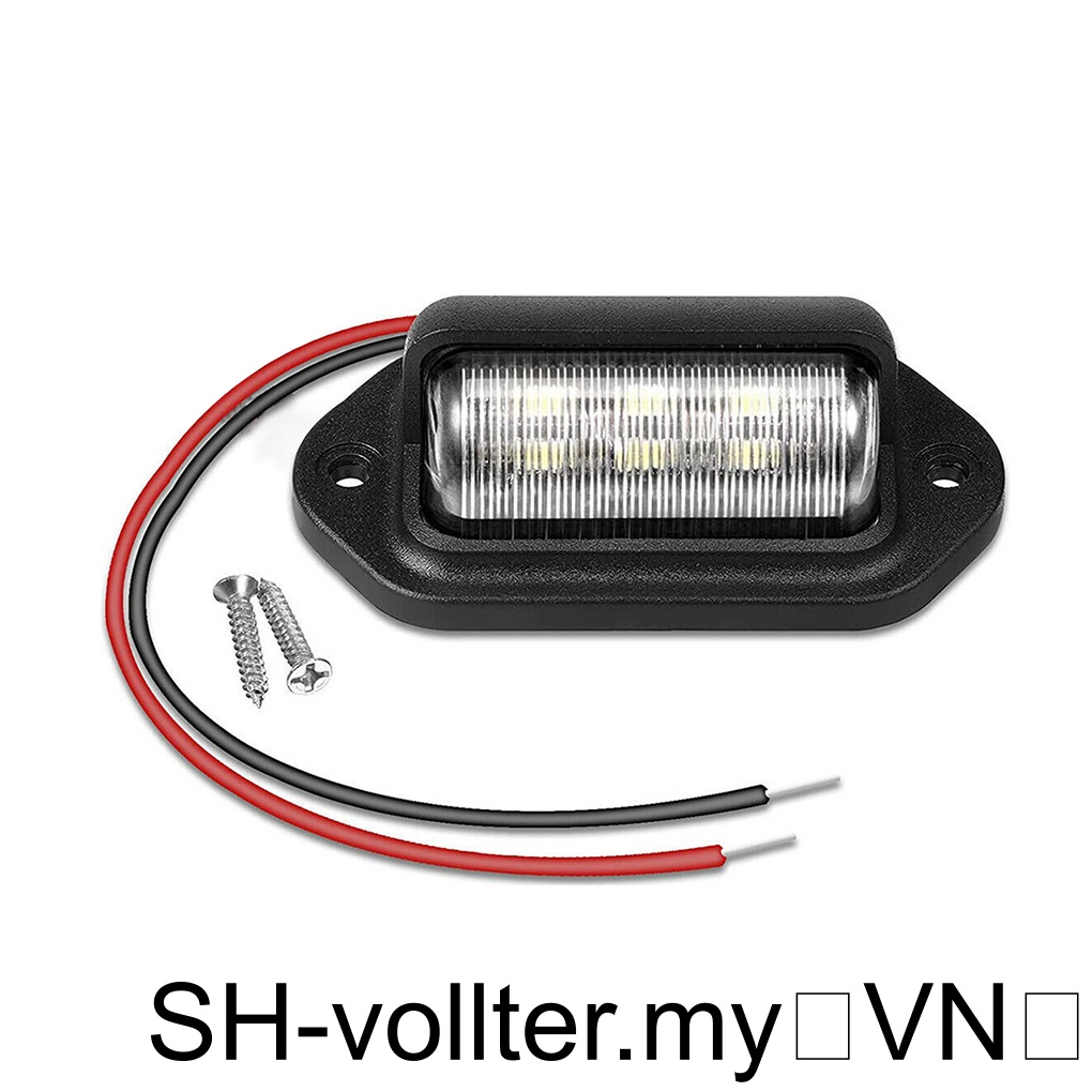 1 / 2 / 3 Đèn led Màu Đen Gắn Biển Số Xe Hơi