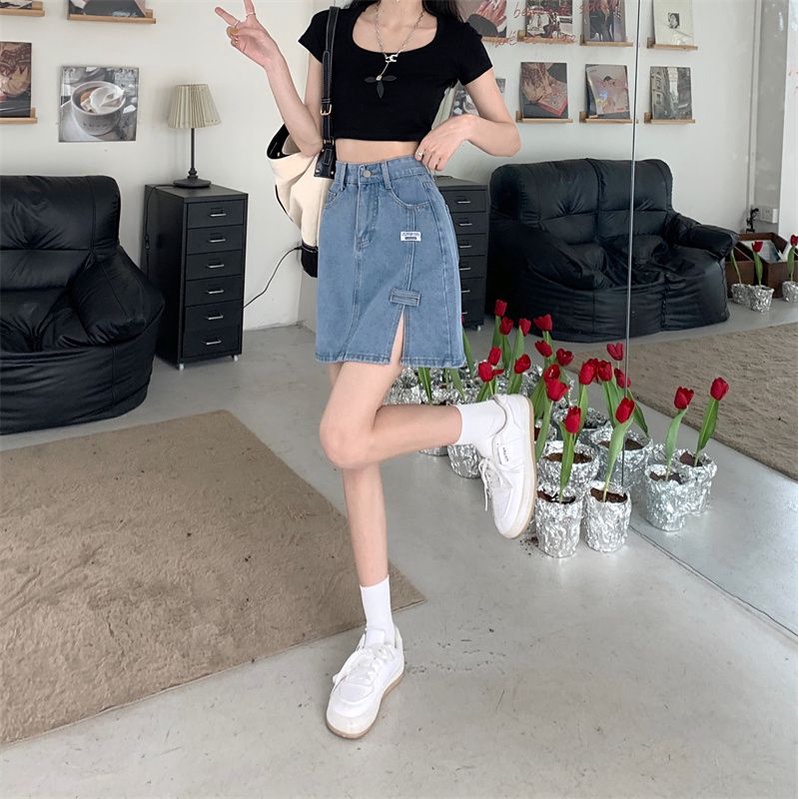 Chân váy chữ A lưng caog