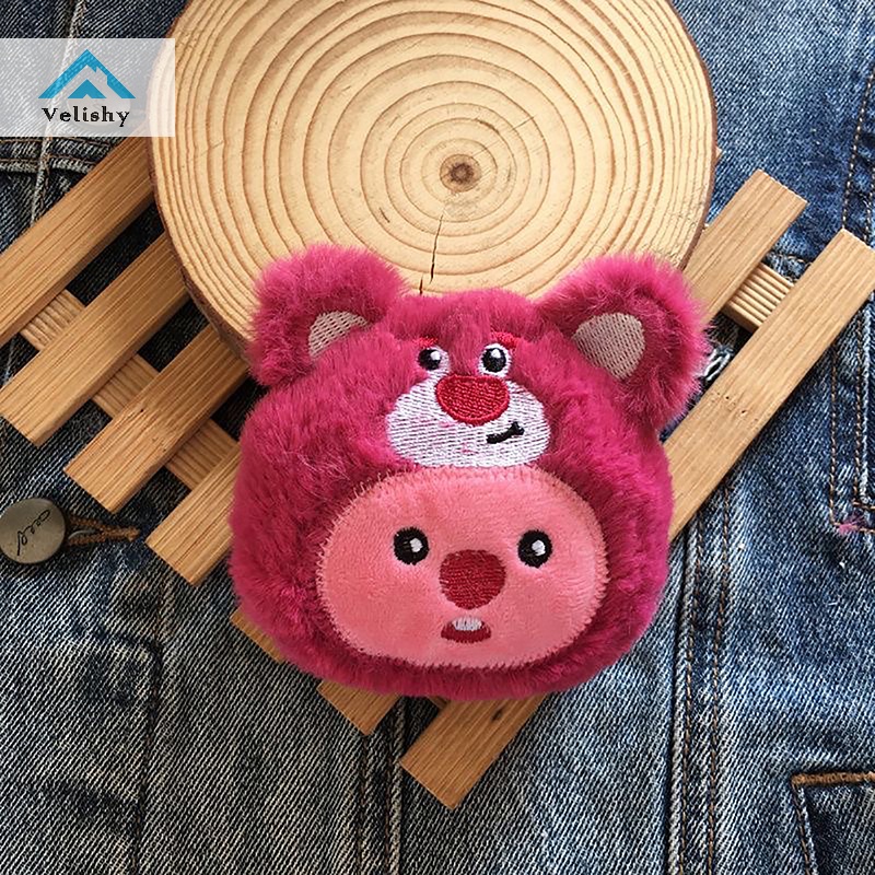Velishy Phụ Kiện Cài Túi Xách Hình Kẹp Lolpy Nhồi Bông Có Thể Tháo Rời diy Làm Quà Tặng Sinh Nhật Cho Bé