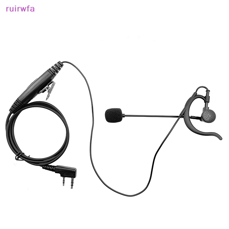 Tai Nghe ruirwfa 2 pin Kèm Micro Hai Chiều Cho Bộ Đàm baofeng 888s walkie Mới