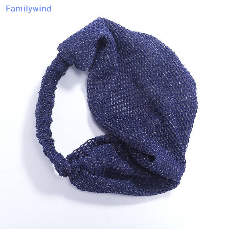 Familywind > Băng Đô Lưới Trùm Đầu turban Rộng Đính Ngọc Trai Nhân Tạo Phong Cách Hàn Quốc Cho Nữ