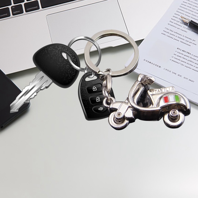 Móc Khóa Hình Đèn Lồng 3d Ngộ Nghĩnh Trang Trí Xe vespa piaggio 125 ducati honda yamaha suzuki peugeot fiat bmw benz
