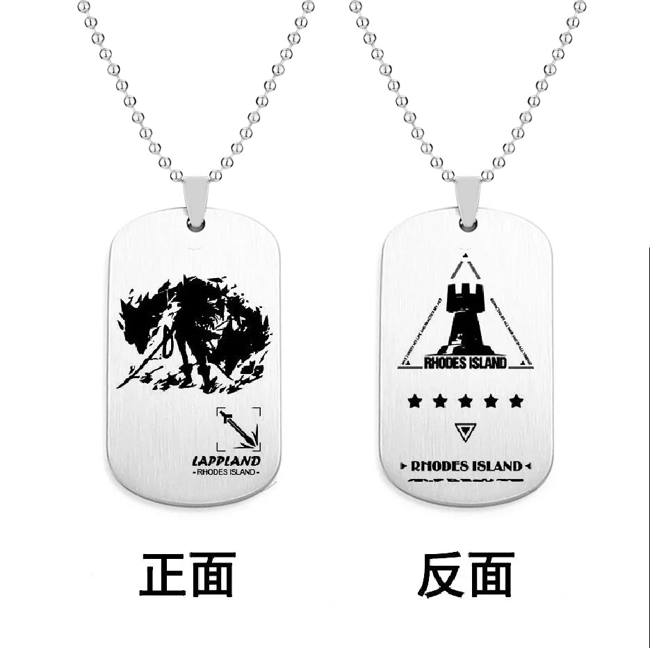 Arknights Huy Hiệu Hai Mặt Bằng Thép Không Gỉ Hình Huy Hiệu longmen Trong game merchandise ark