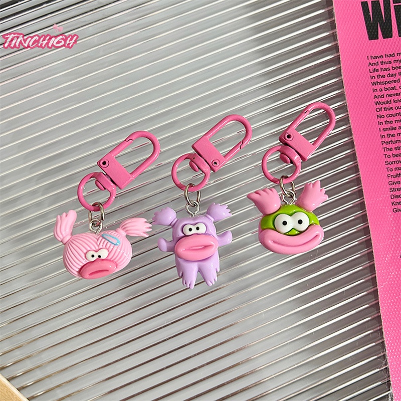 Móc Khóa Búp Bê Hoạt Hình Xấu Xí Vui Nhộn Trang Trí Ba Lô Xe Hơi