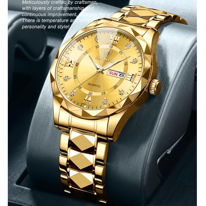 Đồng Hồ Nam BINBOND I22 Kính Chóp Cực Sang Chảnh,