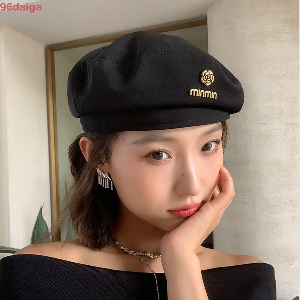 Daiga Mũ beret Họa Sĩ / Hoa Trà / Hoa Trà Phong Cách Hàn Quốc Cổ Điển Ấm Áp Cho Nữ