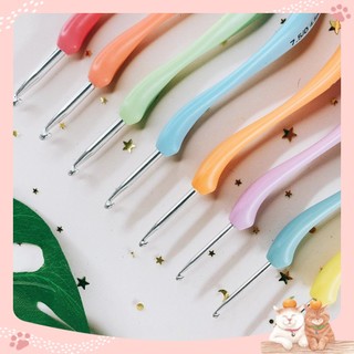 Bộ kim móc cán cong 8 cây  - Móc len