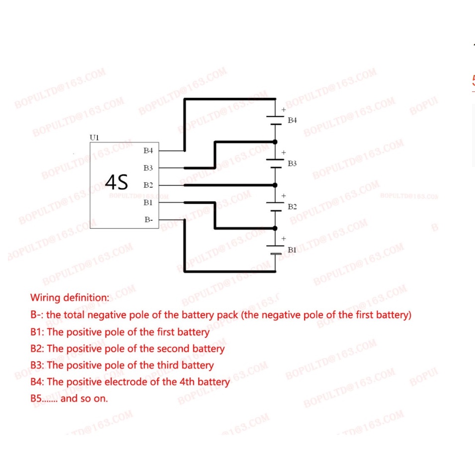 Bộ Cân Bằng Cân Bằng Pin Lithium 1.2A Màu Đỏ Li-ion Lipo Lifepo4 BMS 3S 4S 5S 6S 7S 8S