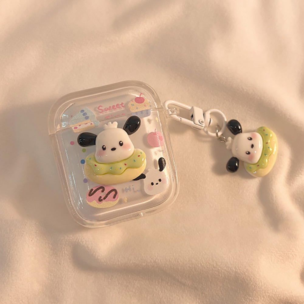 Vỏ Bảo Vệ Hộp Sạc Tai Nghe bluetooth airpods 1 / 2 / 3 / pro 2 Bằng Silicon Hình pochacco 3d Dễ Thương