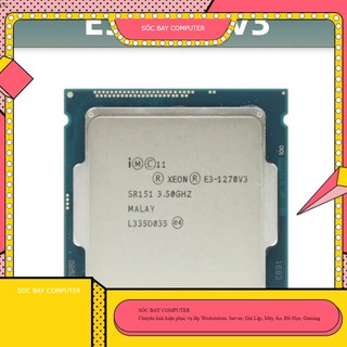 Cpu intel xeon e3 1270v3 4 nhân 8 luồng xung 3.5/3.9ghz , mạnh ngang cpu i7 4790, tặng kèm keo tản nhiệt