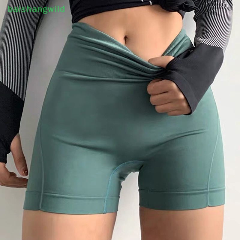 Basl Quần ngắn đi xe đạp Lưng Cao Định Hình Cơ Thể / yoga / Đạp Xe Không Đường May Ôm Dáng Cá Tính