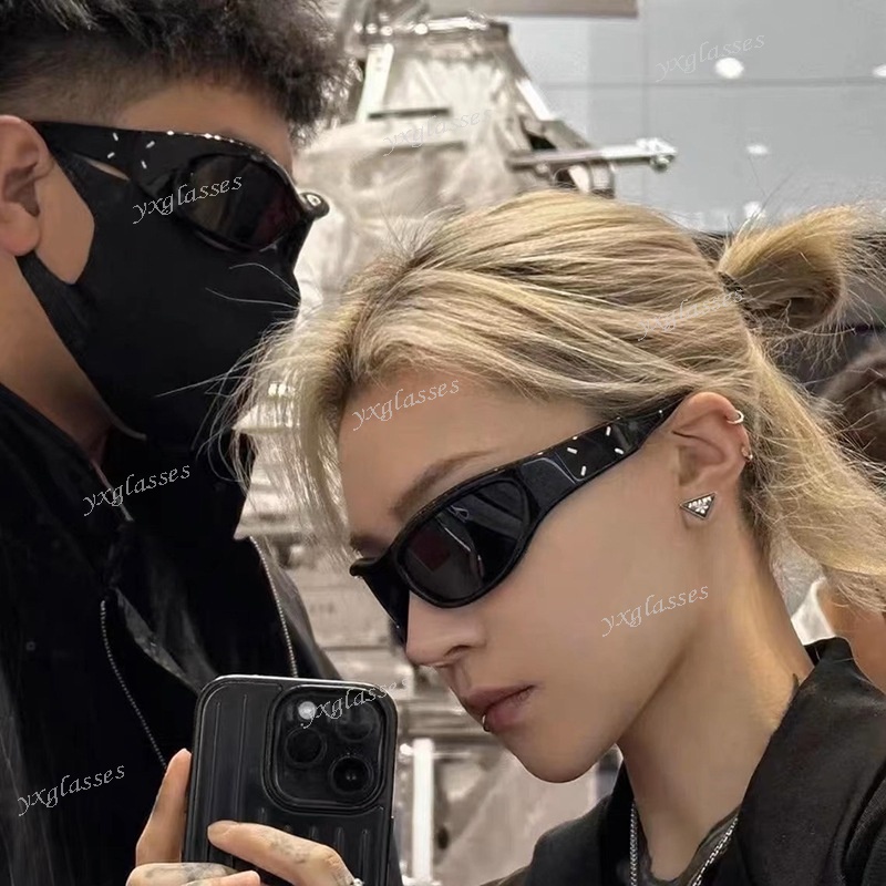 Mới Kính Mát Mắt Mèo Phong Cách hip hop punk y2k Dành Cho Nam Và Nữ