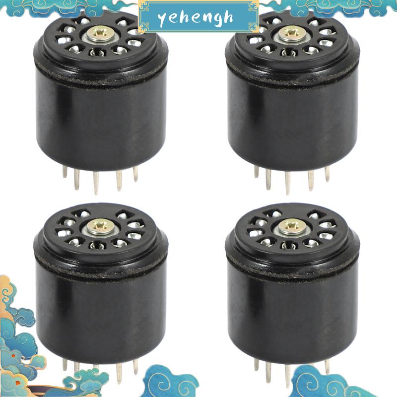 Set 4 Đầu Nối Ống Chân Không 9pin Cho 12ax7 12au7 ecc82 ecc83 Amp