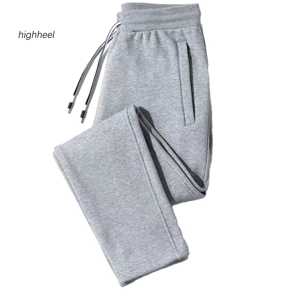 Quần Nỉ Giữ Ấm Mùa Đông Với Túi Lưng Thun Và Túi Khóa Kéo Cho Nam Thời Tiết Lạnh