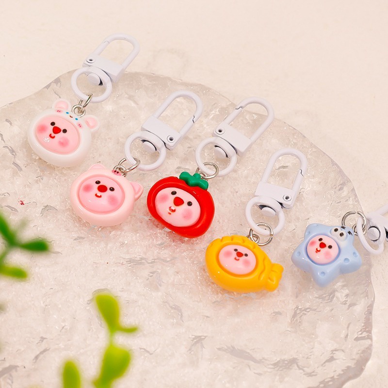 Phụ Kiện Móc Chìa Khóa / Túi Xách Hình Thỏ / Sao Biển / Cá Hoạt Hình Dễ Thương Thời Trang Cho Nữ