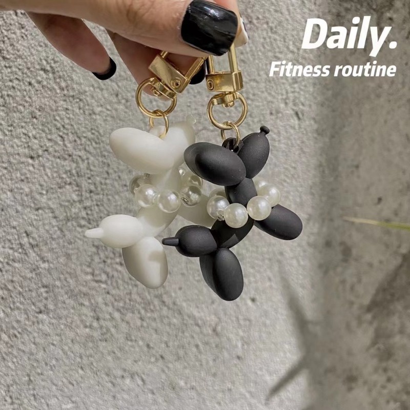 Vỏ Bảo Vệ Hộp Sạc Tai Nghe airpods 1 2 3 pro Hình Chú Chó Đeo Bong Bóng Dễ Thương