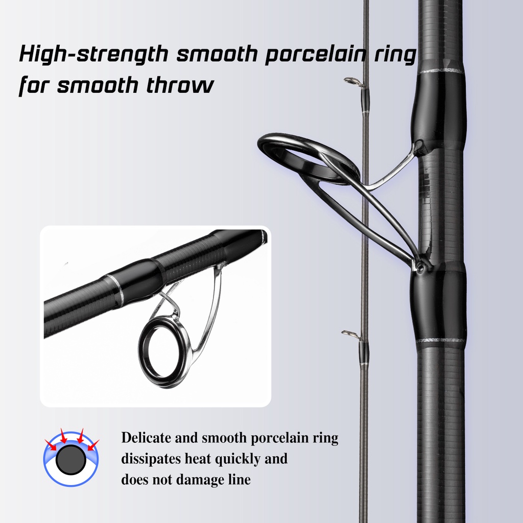 Cần Câu Cá 10ft / 11ft / 12ft 3 Khớp Bằng Sợi carbon Nhẹ Nhàng