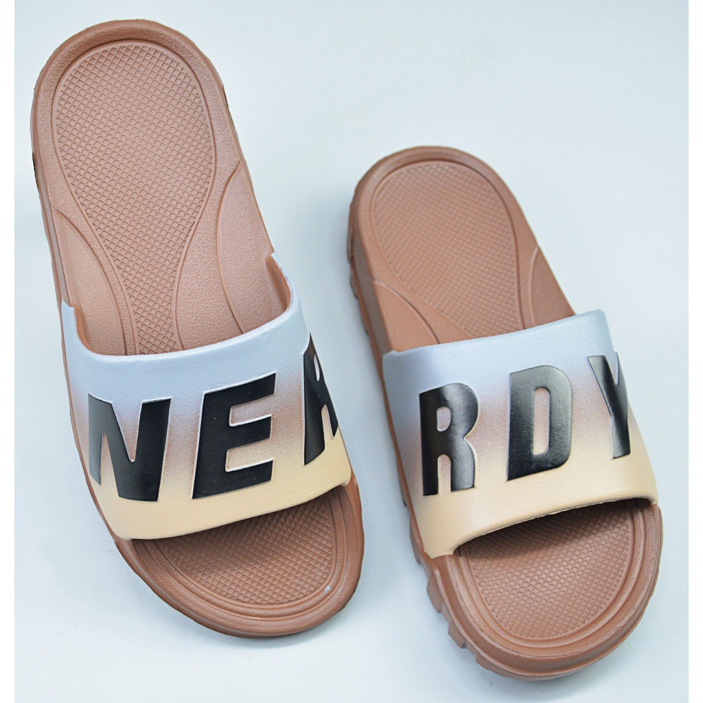Dép quai ngang nam nữ NERRDY IN cao cấp 4cm Api bền, chữ NERRDY nhiều màu - dép hot Phuongnamshop20