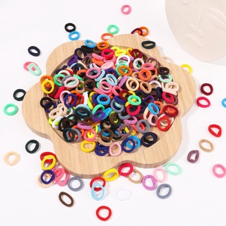 Set 20 / 50 dây buộc tóc màu sắc đơn giản co giãn tốt dành cho nữ