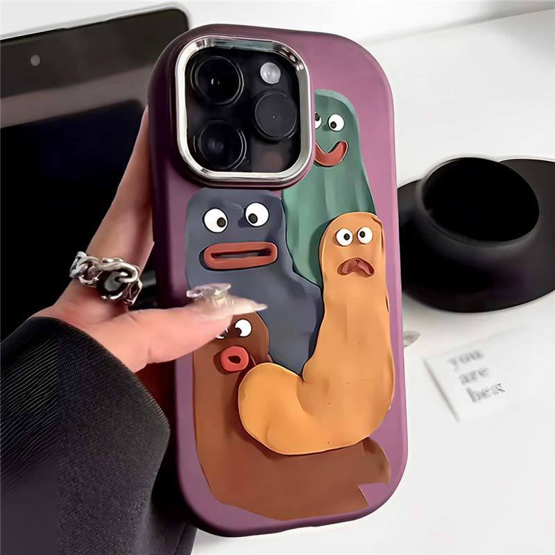 Ốp Điện Thoại In Hình Vui Nhộn Cho iphone 7 7plus 8 8plus xs xr 11 12 13 14 15 pro plus promax