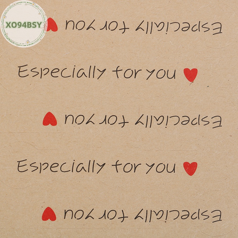 Set 100 Nhãn Dán Giấy kraft Đặc Biệt In Chữ you kraft Trang Trí Quà Tặng Vnn