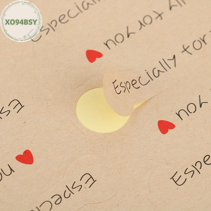 Set 100 Nhãn Dán Giấy kraft Đặc Biệt In Chữ you kraft Trang Trí Quà Tặng Vnn