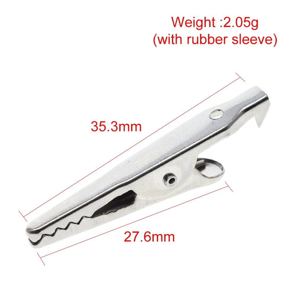 Set 10 Kẹp Cá Sấu g98 Bằng Kim Loại 28mm g98 Màu Đen Và Đỏ Chuyên Dụng