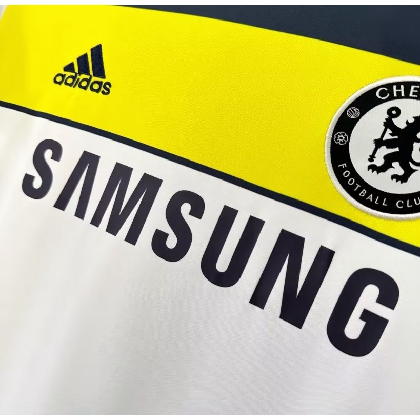 Áo Bóng Đá Ngắn Tay Đội chelsea 2 Mùa Giải 2011-12 Mau Khô Size s-Xl