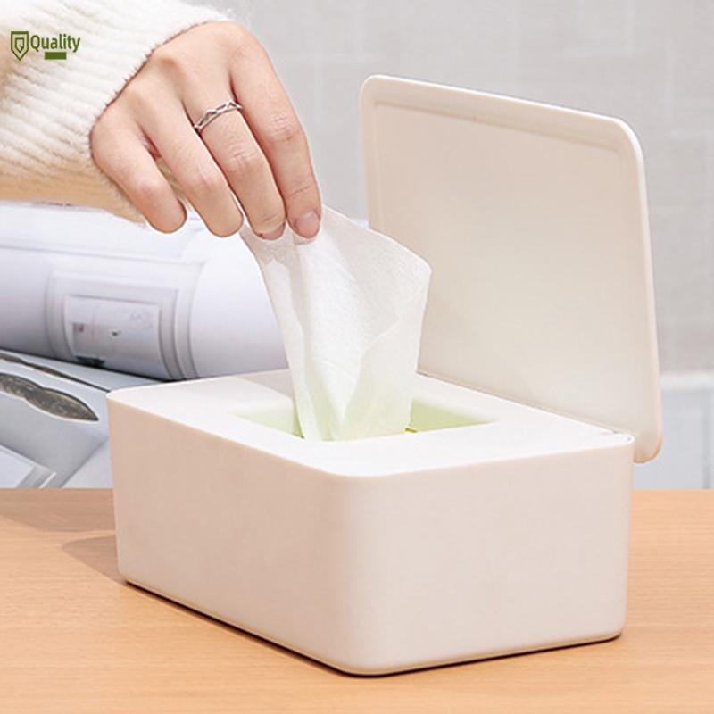 Hộp Đựng Khăn Giấy Hình Chữ Nhật Có Nắp Đậy
