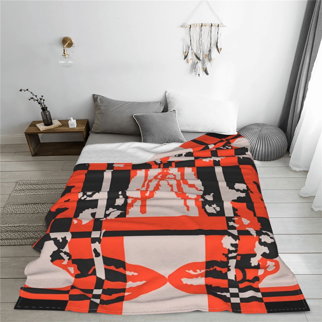 Herme Chăn Lông Cừu Siêu Mềm Mại Thoáng Khí Cho Giường Ngủ sofa