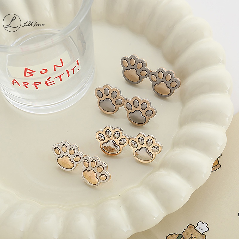 Luimo Quần jean jean jean jean Nút Điều Chỉnh Được Hình Bàn Chân Mèo Dễ Thương Liền Quần jean Không Đường May * Bán Chạy