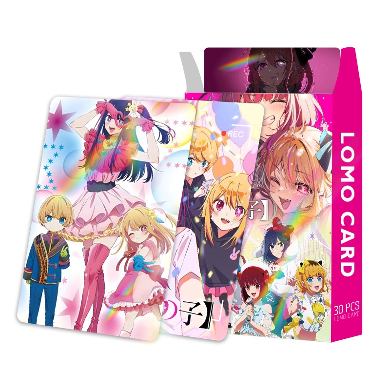 OSHI NO KO Laser Flash Lomo Card Hoshino Akua Color Printing Photocard