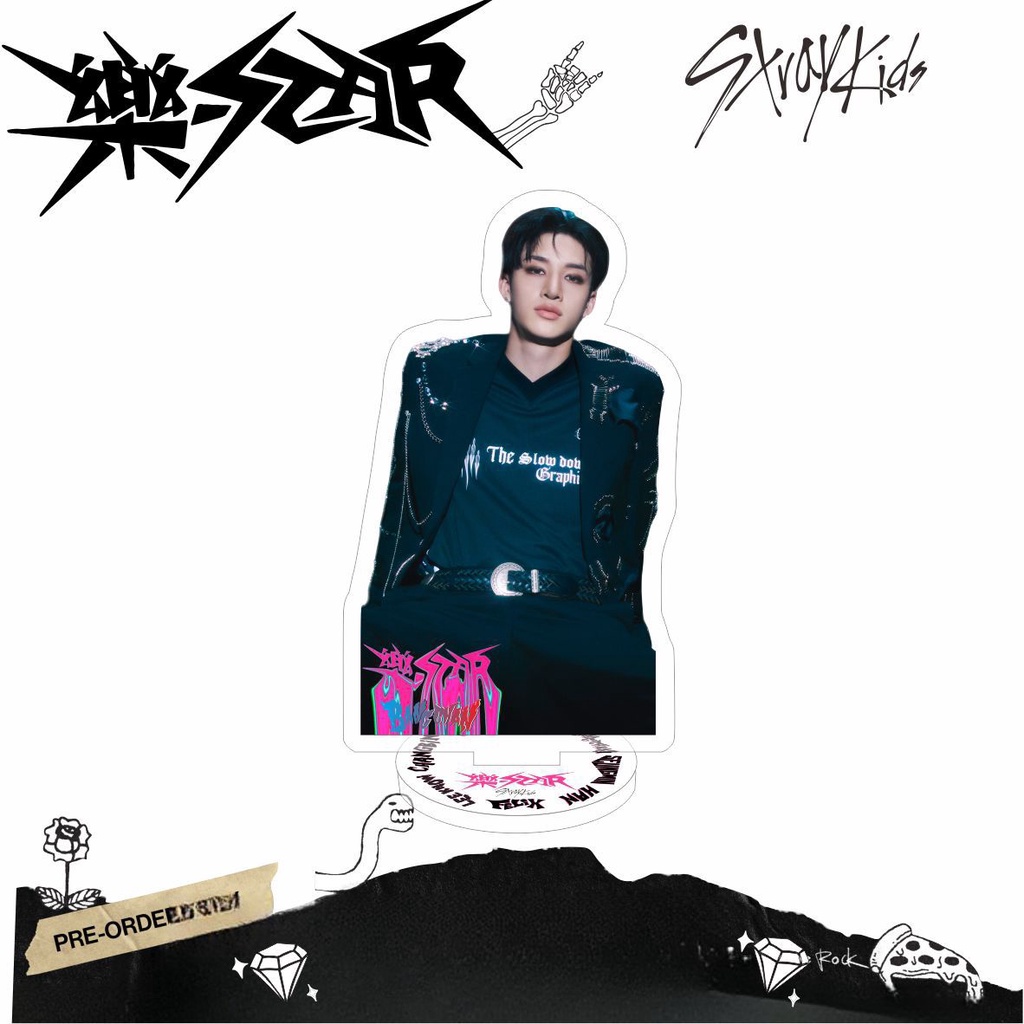 Album Mới kpop stray kids - star Hai Mặt acrylic Trang Trí Bàn Làm Việc