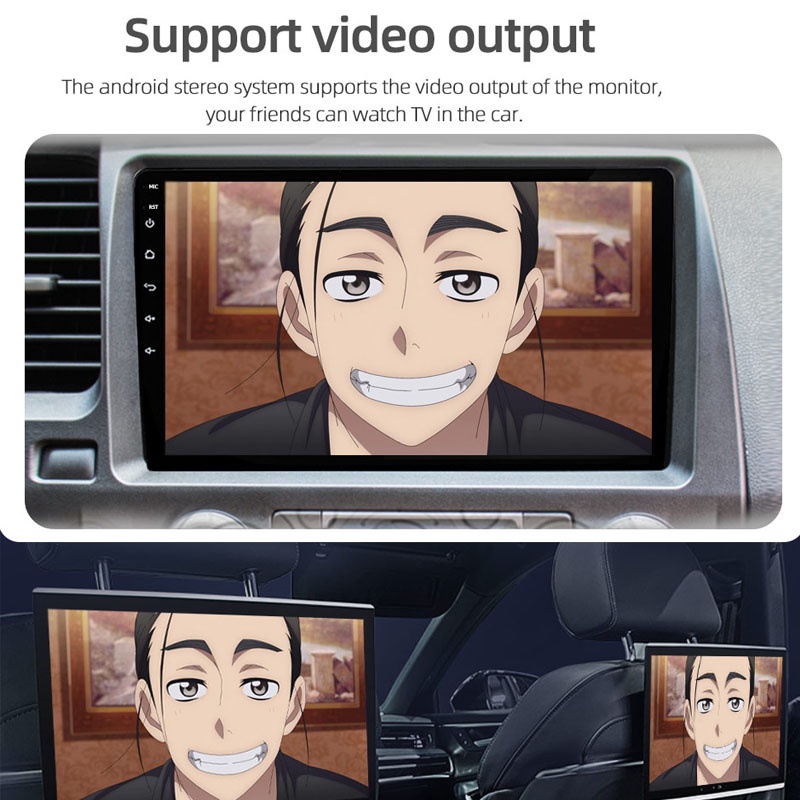 Máy Phát Đa Phương Tiện android evean Kèm Quạt Làm Mát 7 / 9 / 10inch  Cho Xe Hơi