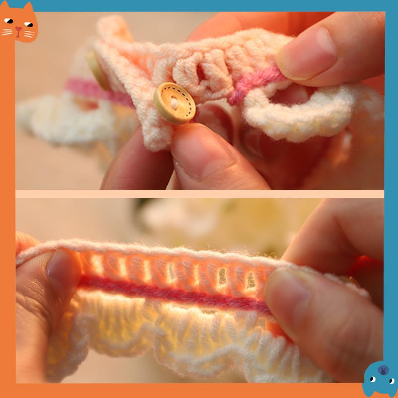 Khăn Choàng Cổ Đan Len Dễ Thương Cho Thú Cưng