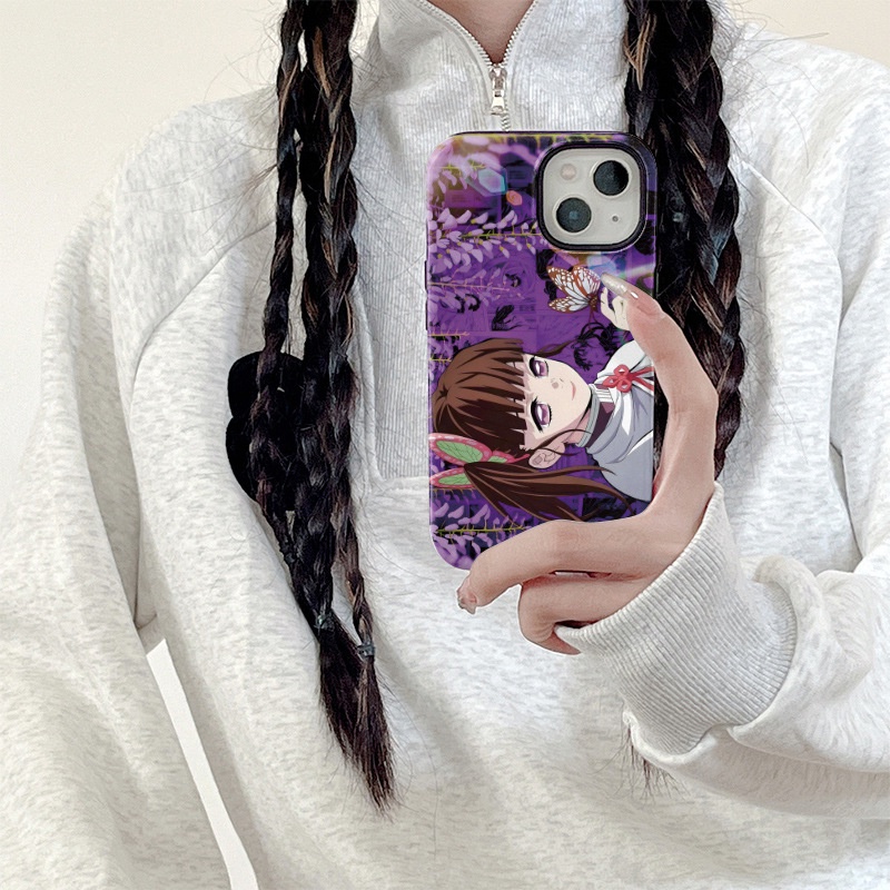 Ôp Điện Thoại Silicon Dẻo Họa Tiết Hoạt Hình demon slayer Cho iphone 15 14 13 12 11 pro max xr x xs 7 8 plus Ốp