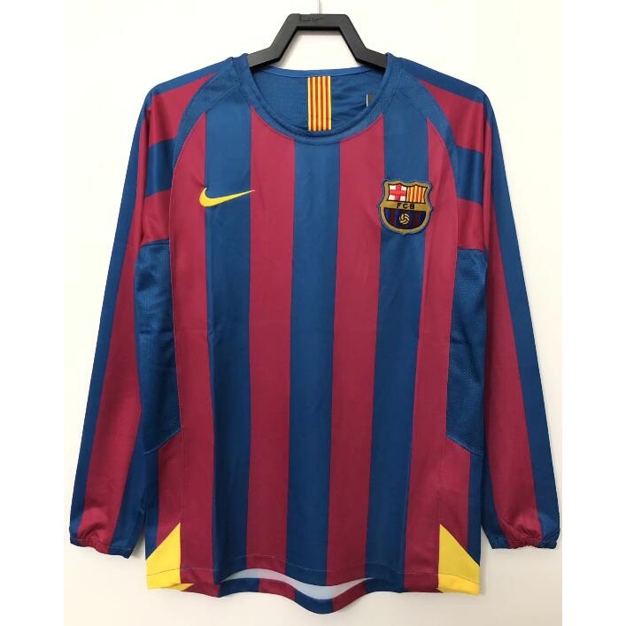Áo Bóng Đá Số 10 Ronaldo 30 messi Số 2005-06 Đội Tuyển barcelona Sân Nhà Phong Cách retro