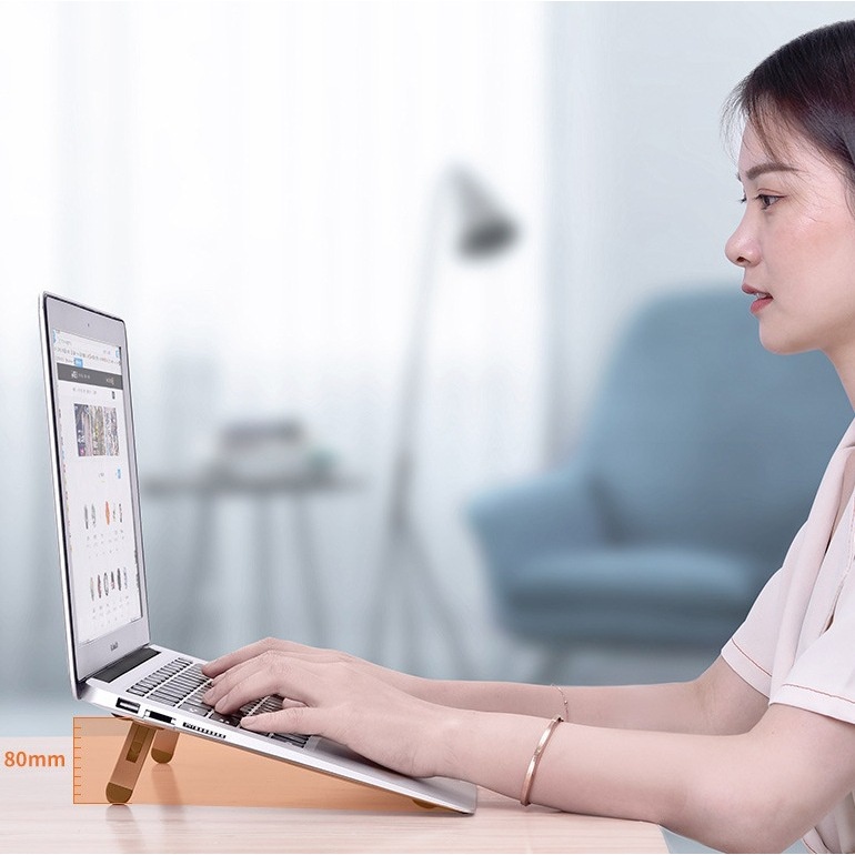 Thanh Dán Giá Đỡ Laptop Tản Nhiệt, Kê Bàn Phím Bằng Inox