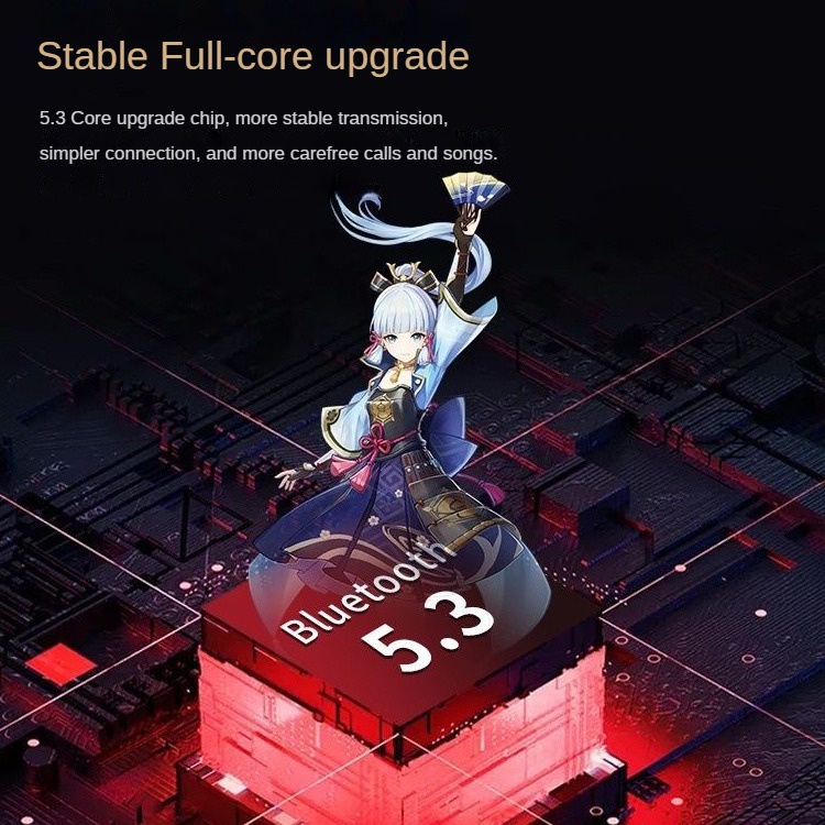 ★Genshin Impact★Nahida Tai Nghe bluetooth v5.3 Chơi game merchandise Có Màn Hình Kỹ Thuật Số