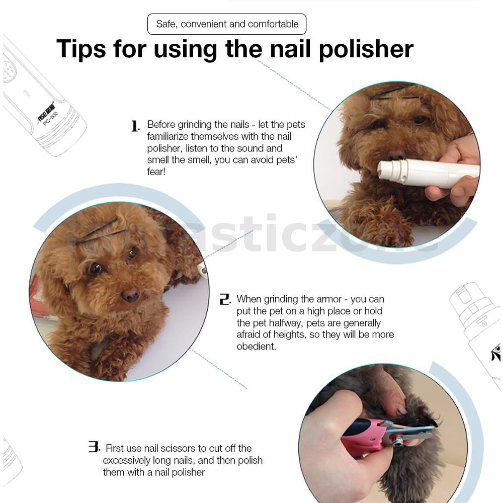 Jase Máy Mài Móng Điện Tử Sạc Cổng usb Cho Thú Cưng xiaomi pc-500