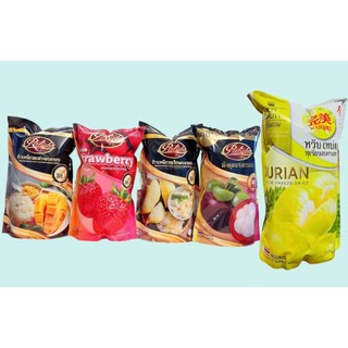 (Lẻ 1 gói) Sầu riêng/Dâu tây/Măng cụt/Xôi sầu riêng sấy Wan Mei Thái Lan (210g)