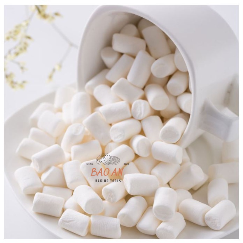 Marshmallow, kẹo bấc trắng, kẹo bông gòn Erko giảm đường làm bánh Nougat gói 500gram