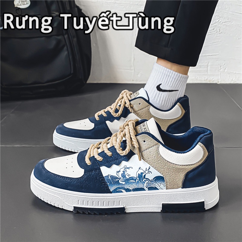SHANMUSENLIN☘Giày Thể Thao Nam Thoáng Khí Phong Cách Hàn Quốc MớiGiày nam Thể thao Thư giãn Thời trang